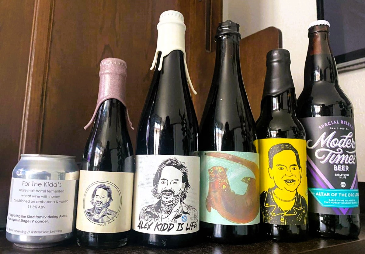 Barleywines from around the country brewed and released to support Alex Kidd's battle with cancer.