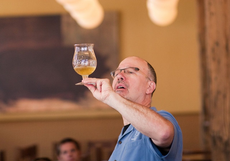 Ray Daniels Inspecting Beer